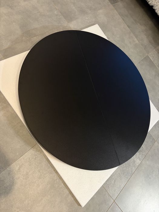 Blat stołu okrągłego 100 cm czarny