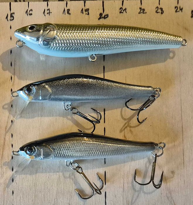 Z285 - woblery na drapieżniki - 3 sztuki - 7-9cm / 6-8g - nowe/używane