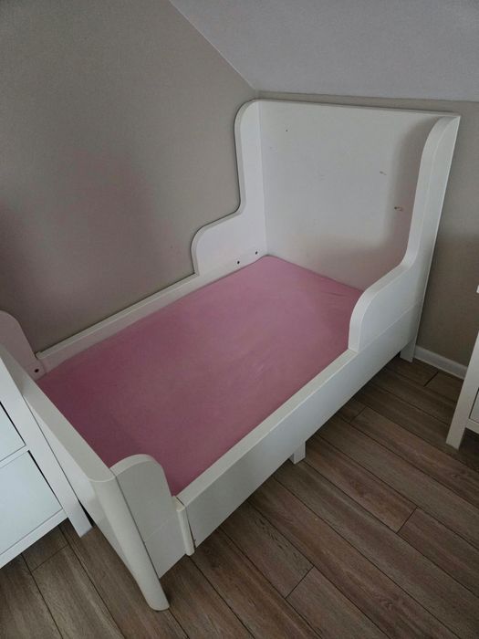 Łużko dzieciece ikea busunge białe 80x140
