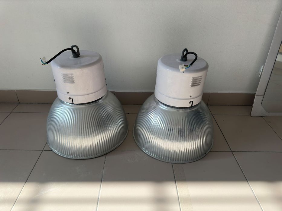 2 Industrial-Style Ceiling Lamps