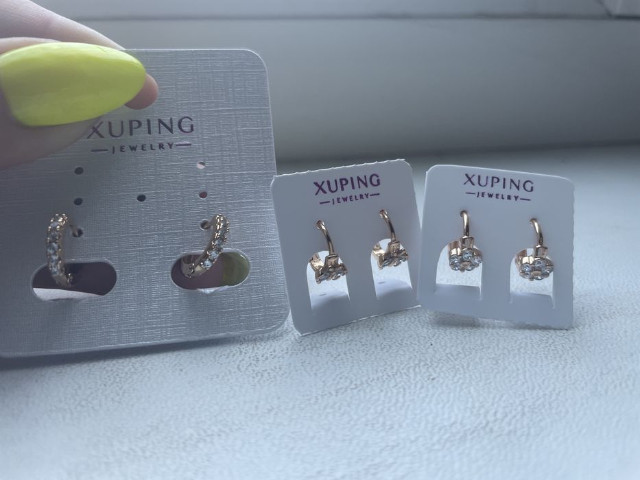 Сережки мед.золото для маленької дівчинки