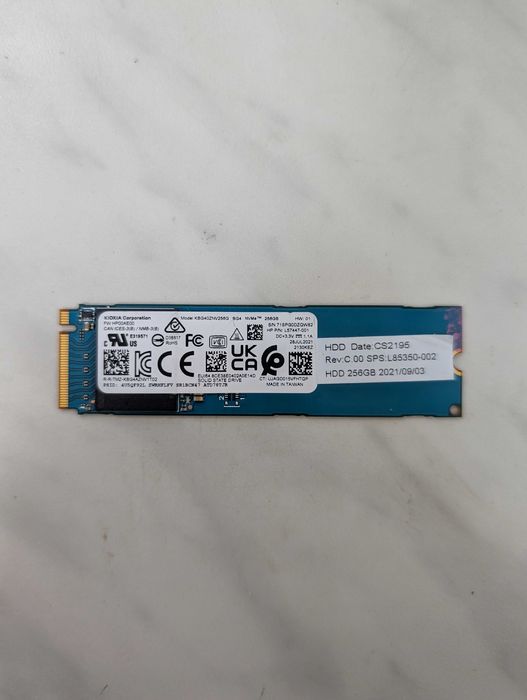 SSD 256GB M.2 NVMe PCi3 2280 KIOXIA