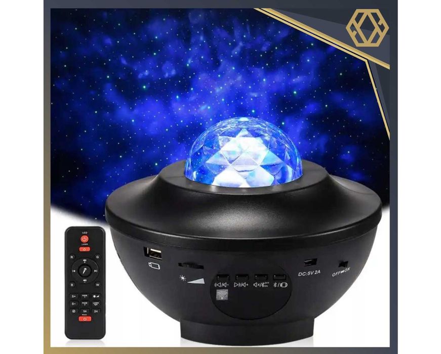 Projektor Gwiazd dla Dzieci Rzutnik Kosmosu Głośnik Bluetooth + Pilot