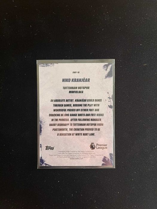 Topps Chrome Niko Kranjčar – The Streets Won’t Forget – Cartão Especial