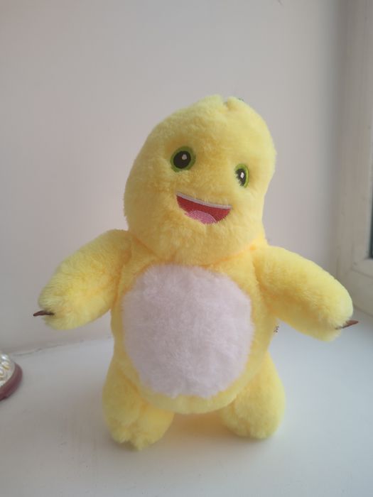 Іграшка плюшева жовтий динозавр