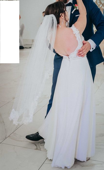 Sprzedam suknie ślubną XS - wzrost 146cm