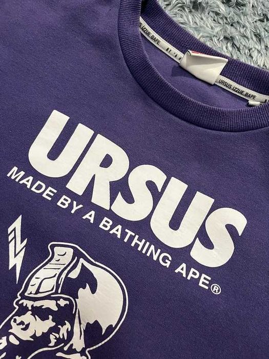 Ursus BAPE x izzue 2019 Fioletowa Bluza