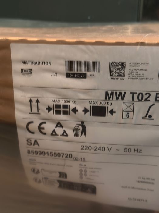 Forno micro ondas de encastre IKEA