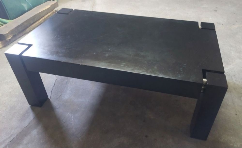 MESA de centro em madeira preta