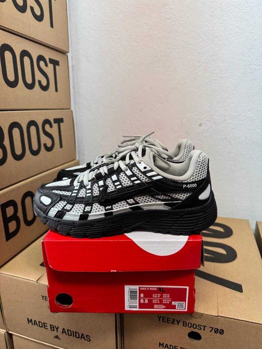 Женские кроссовки Nike P-6000 Grey Black / Найк черные 38 39