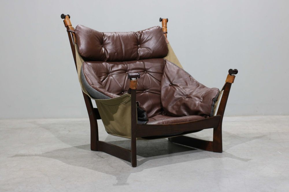 Poltrona Norueguesa Ingmar Relling em faia e couro | Westnofa