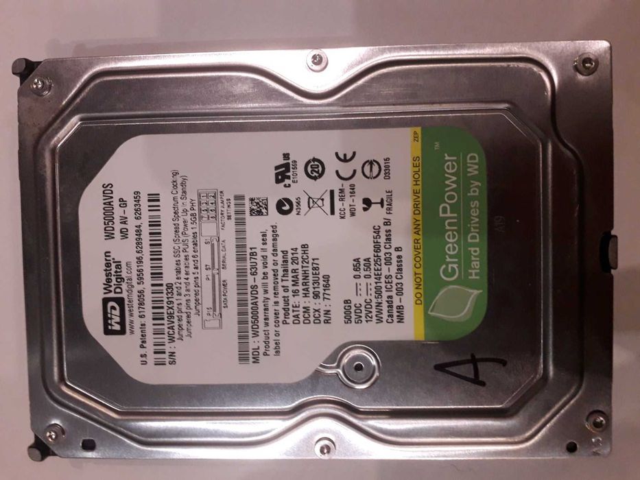 HDD диски Western digital, Hitachi