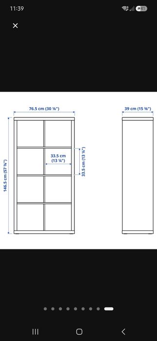 Duas estantes ikea