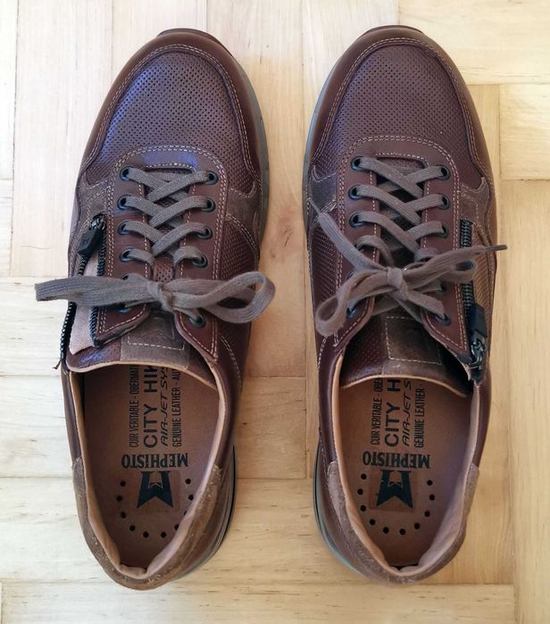 Mephisto Bradley Chesnut buty sneakersy skórzane  30 45 46