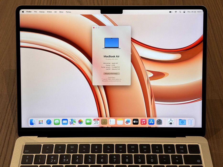 MacBook Air 2024 M3 8GB 256GB バッテリー100% APPLE MacBook Air 2024 13.6