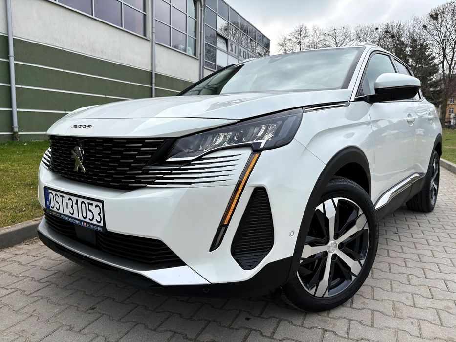 Peugeot 3008 Kamery 360 Martwe Pole Full Led Sam Parkuje Aktywny TEMPO Biała Perła