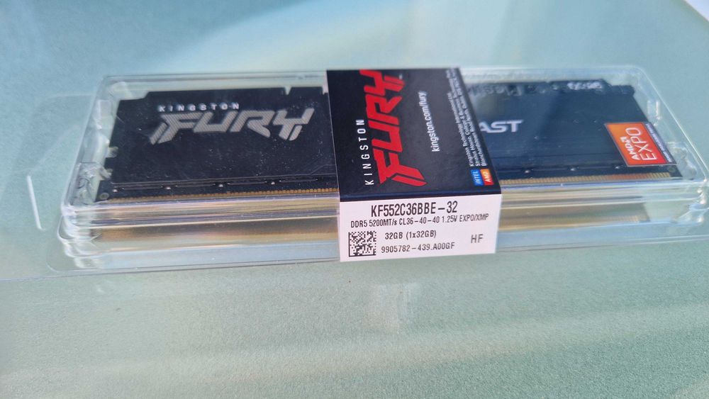 Memória RAM KINGSTON - FURY Beast 32Gb DDR5 5200MT/s CL36