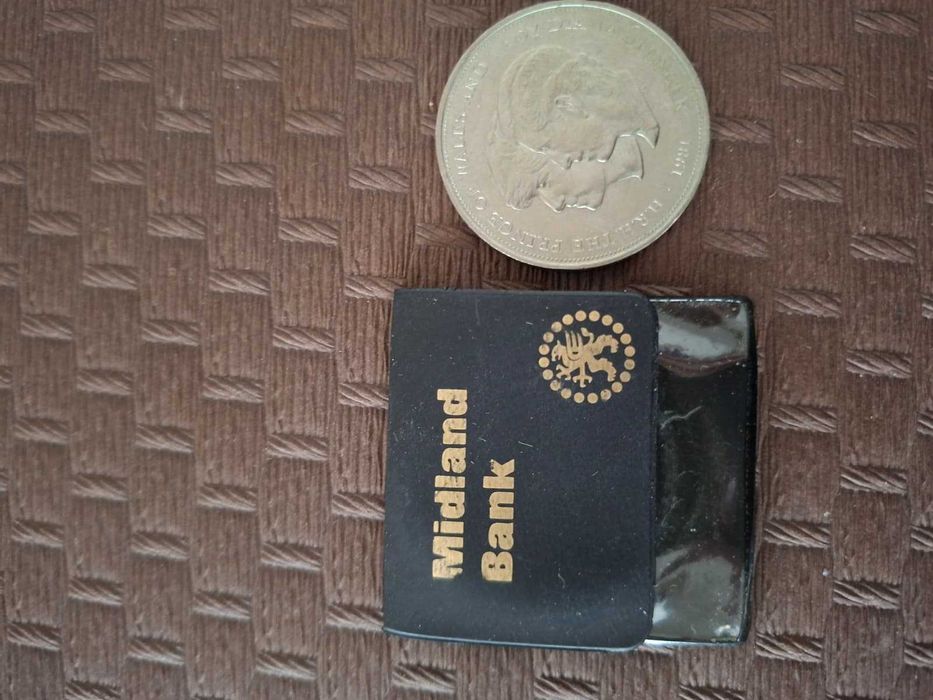 Medalha comemorativa Casamento Charles & Diana (1981) com estojo Midland Bank