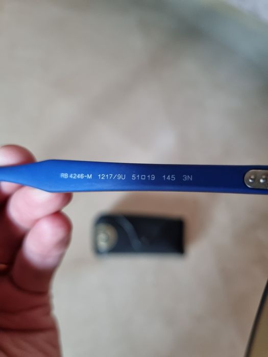Óculos Escuros RayBan clubmaster madeira + azul