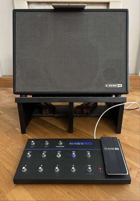Line 6 Firehawk 1500+Pedal FBV3+iPad+Suporte do combo