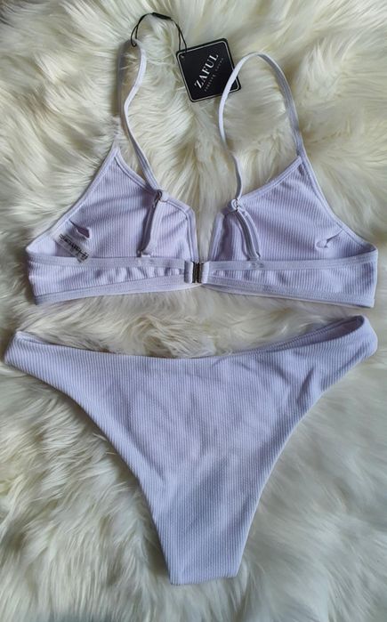 NOWY komplet bikini Zaful – biały – rozmiar M (EU 38)