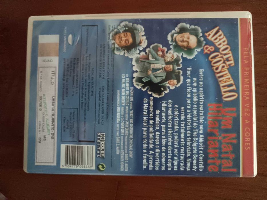 filme dvd original - abbott e costello - um natal hilariante
