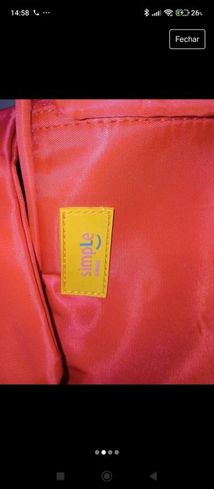 Saco desportivo escolar ambar Vermelho