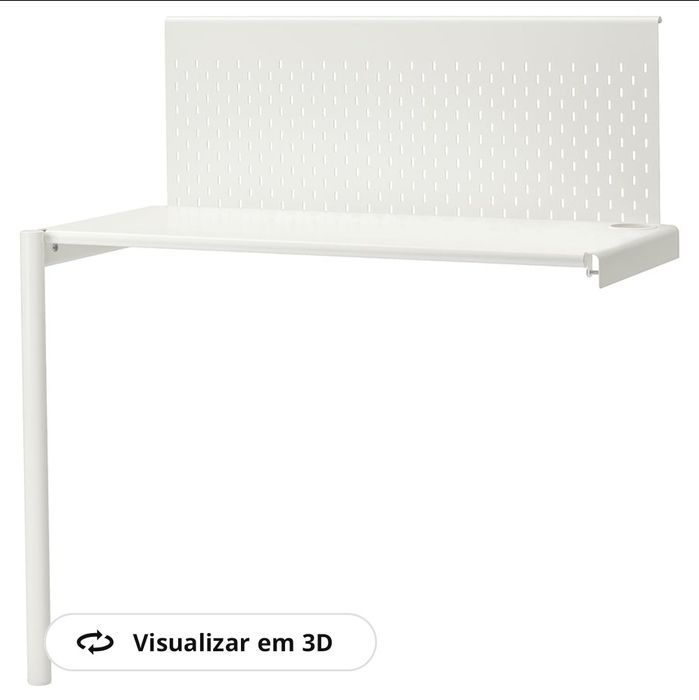 Cama alta IKEA VITVAL + secretária
