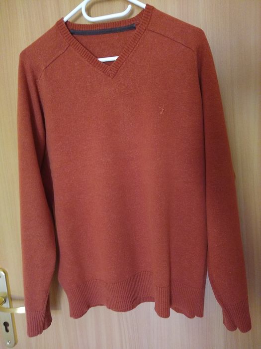 Elegancki męski sweter 80% wełna 20% poliamid