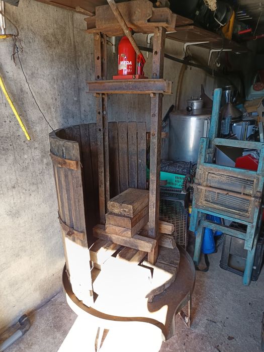 Prensa hidráulica de vinho uvas