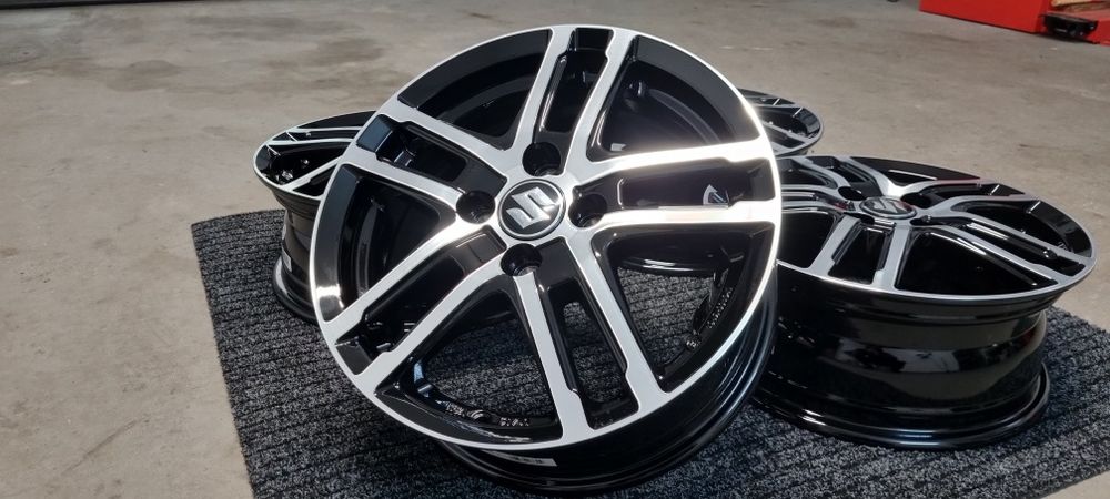 Suzuki 15" Alufelgi 5x114,3 Swift Sport / SX4 / S-Cross / Czarny Poler
