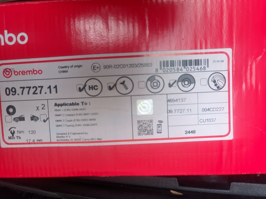 Discos de Travão Brembo Bmw E46 E36