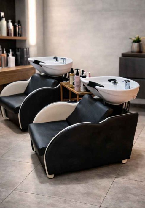 Rampas de Lavagem e cadeiras cabeleireiro