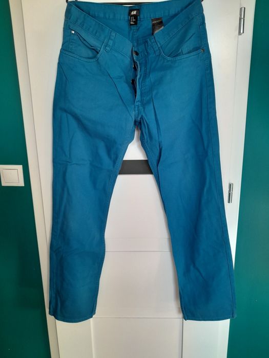 Spodnie męskie niebieskie L