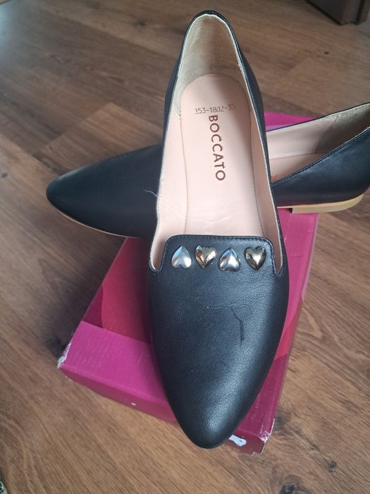 Półbuty Boccato roz 40 skórzane