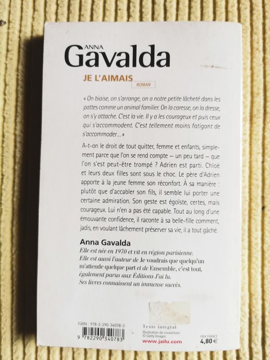 Je l'aimais Anna Gavalda