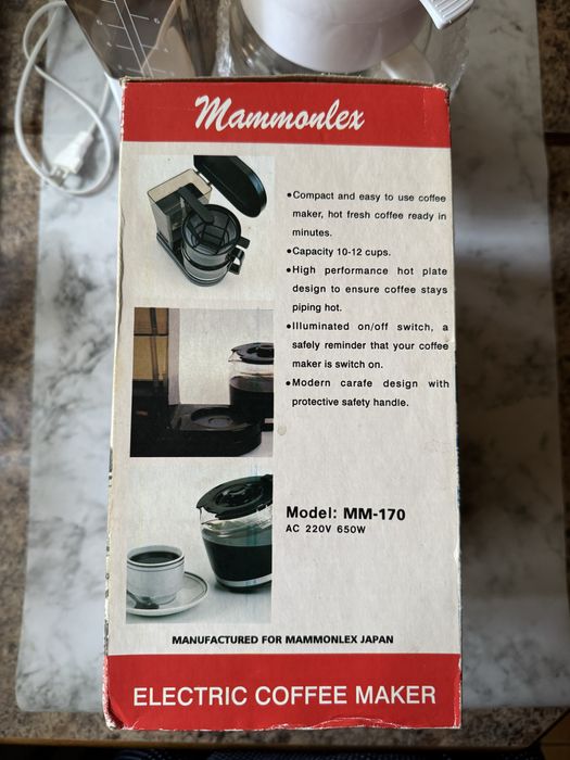 Электрическая кофеварка Mammonlex MM-170