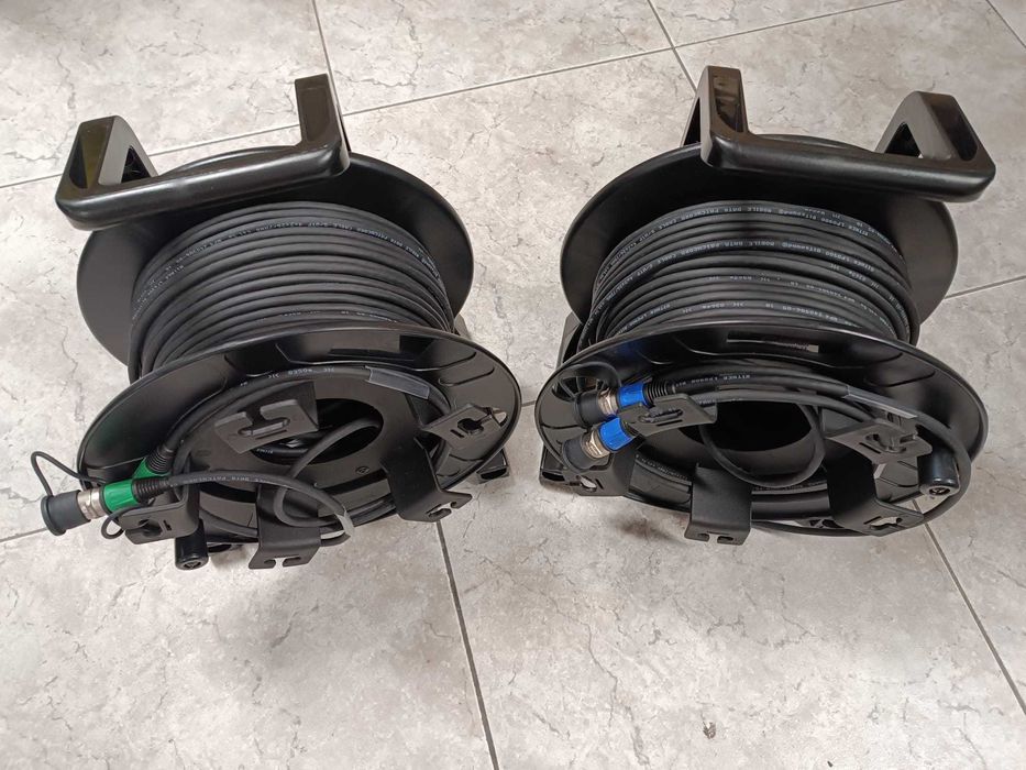 Skrętka mobilna BITNER Cat.5e Neutrik EtherCon RJ45 na bębnie 2x 50m