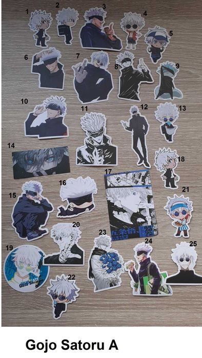 Stickers Anime Jujutsu Kaisen e Gojo Satoru