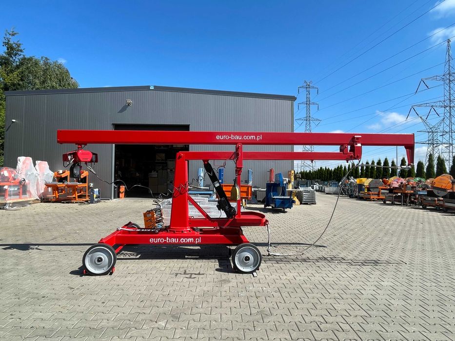 Mini dźwig Żuraw Steinweg Bocker MK- 300 do murowania silki bloczków