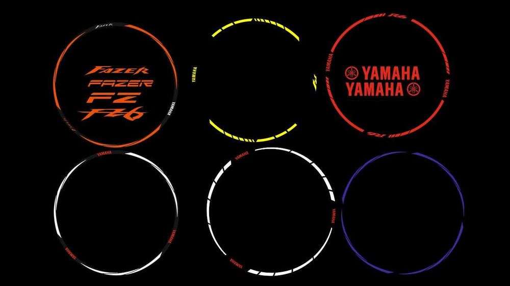 Наклейки на диски обода колеса BAJAJ Dominar Boxer GEON Loncin KTM