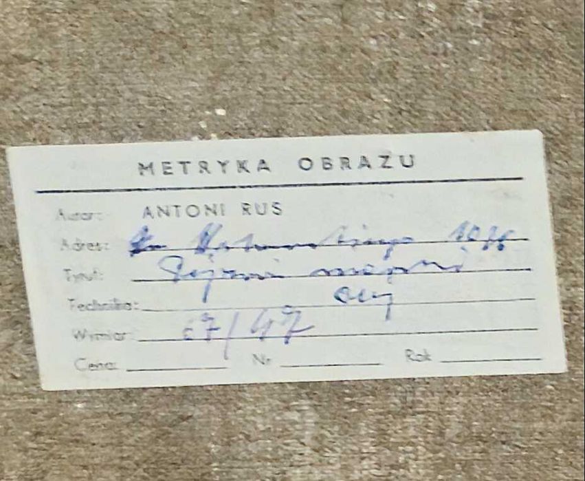 Pejzaż morski obraz olejny Antoni Rus