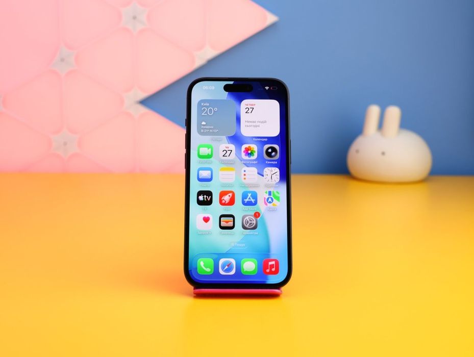 Смартфон Apple iPhone 15 128GB Black (176136) Б/У З ГАРАНТІЄЮ
