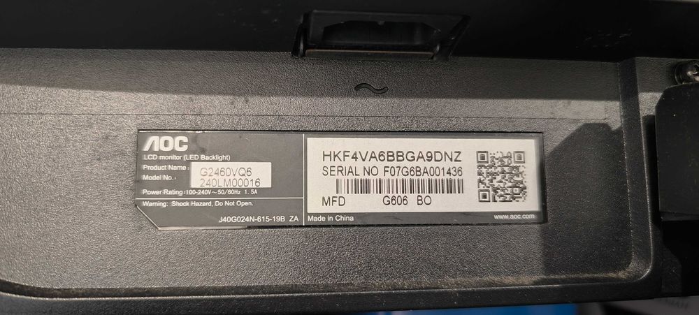 Monitor G2460VQ6