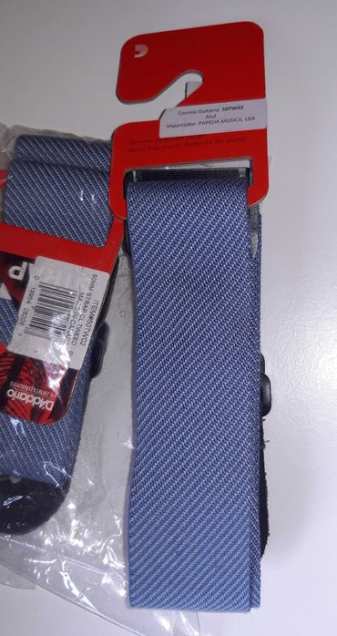 Strap, correia de Guitarra Tweed Blue - Artigo NOVO.