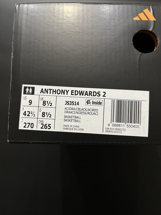 Оригинальные баскетбольные кроссовки Adidas AE 2