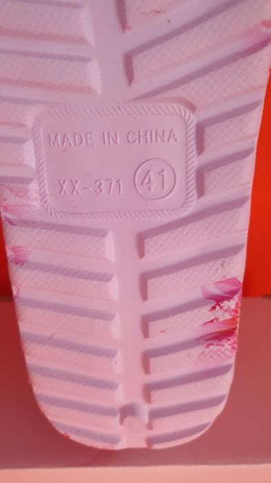 Klapki damskie wzór kwiaty / piankowe rozmiar 41 / długość stopy 25 cm