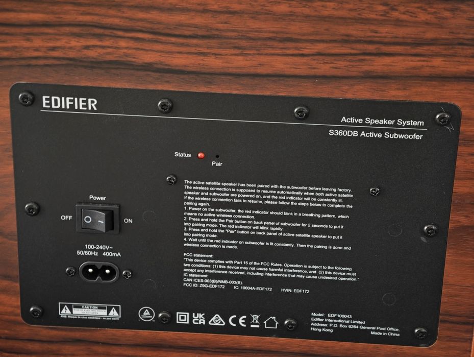 Edifier S360DB głośniki 2.1 używane idealny stan