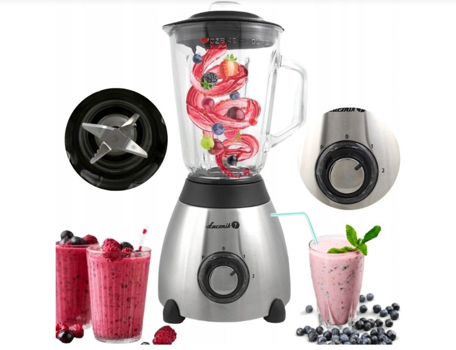 Blender kielichowy  do robienia koktajli Łucznik 1,5 L