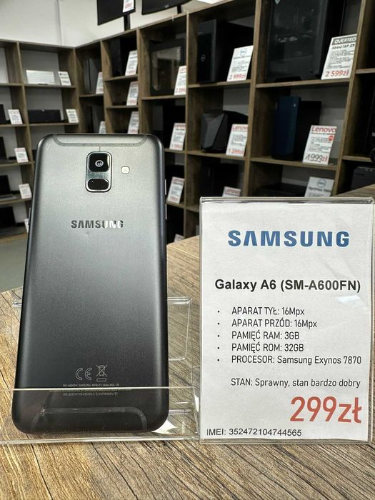 Smartfon Telefon Samsung Galaxy A6 (SM-A600FN) 3/32GB bdb gwarancja